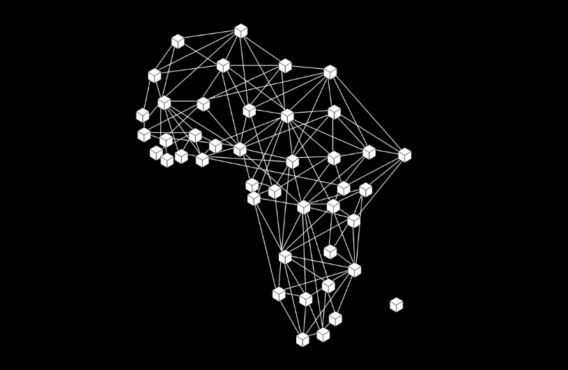 blockchain network visual