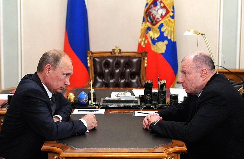 vladimir potanin with russian law maker