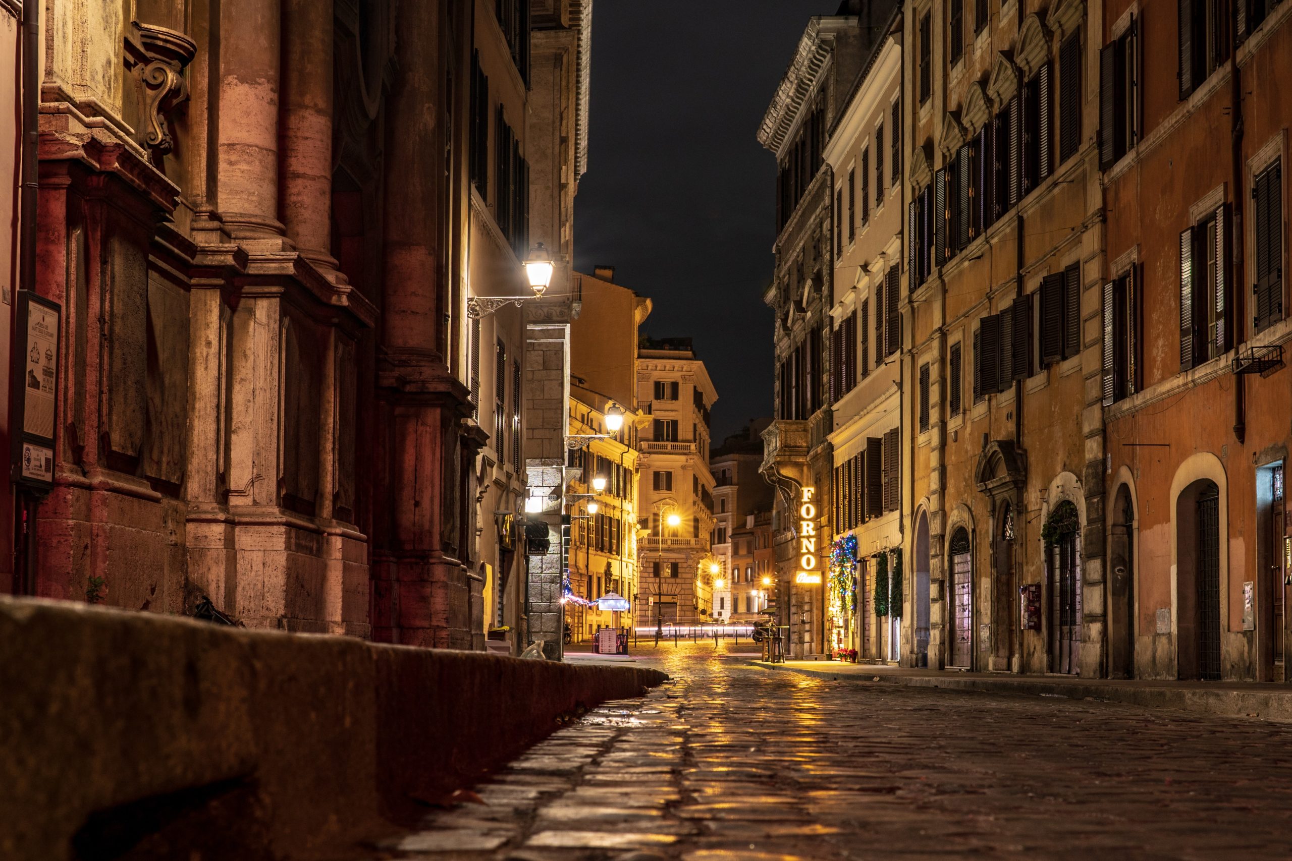 Empty streets of Italy