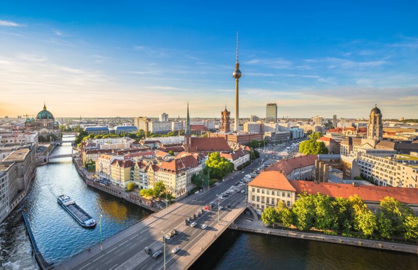 Skyline view of real estate in Germany set to be tokenized by Black Manta Capital