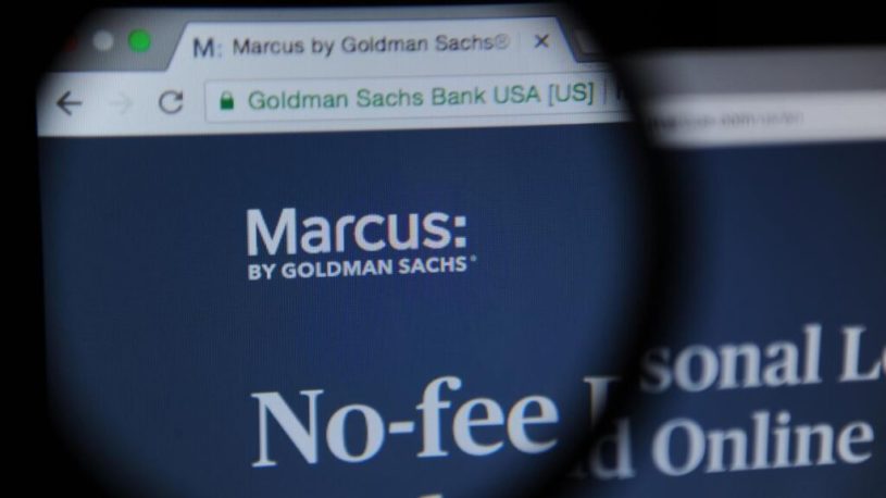 The homepage of Marcus, an online banking and lending platform which recently partnered with Amazon