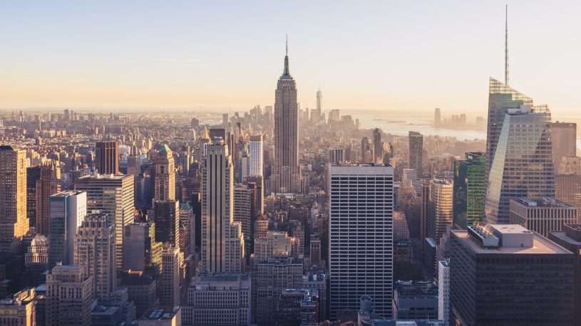 Empire state building and other buildings in New York City