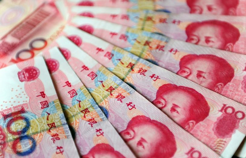 Chinese yuan notes