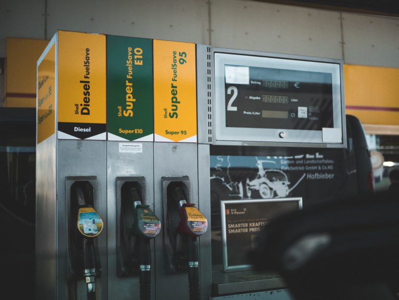 Gas pump with petroleum signifying COVID-19s impact on the top oil stocks