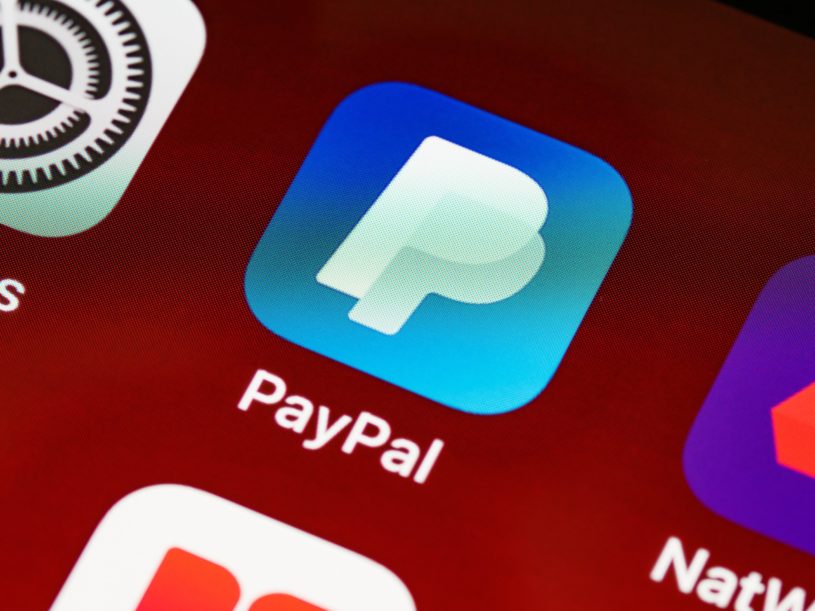 PayPal app icon on iPhone