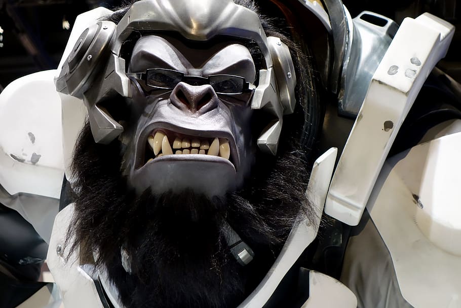 Character Winston from the Overwatch video game.