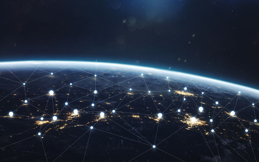 Photo of the Earth from outer space showing how DeFi can connect people everywhere.