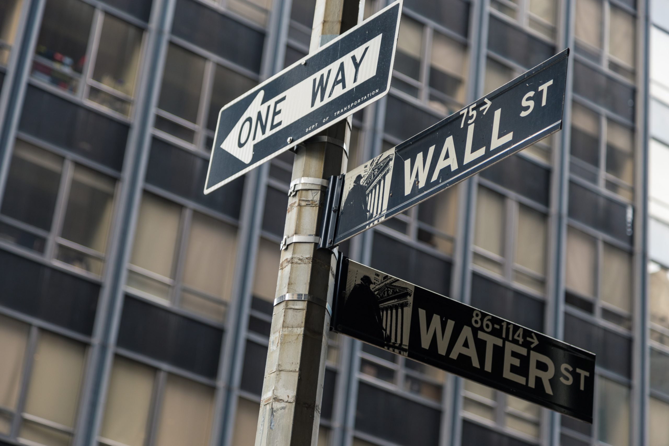 Wall Street street sign.