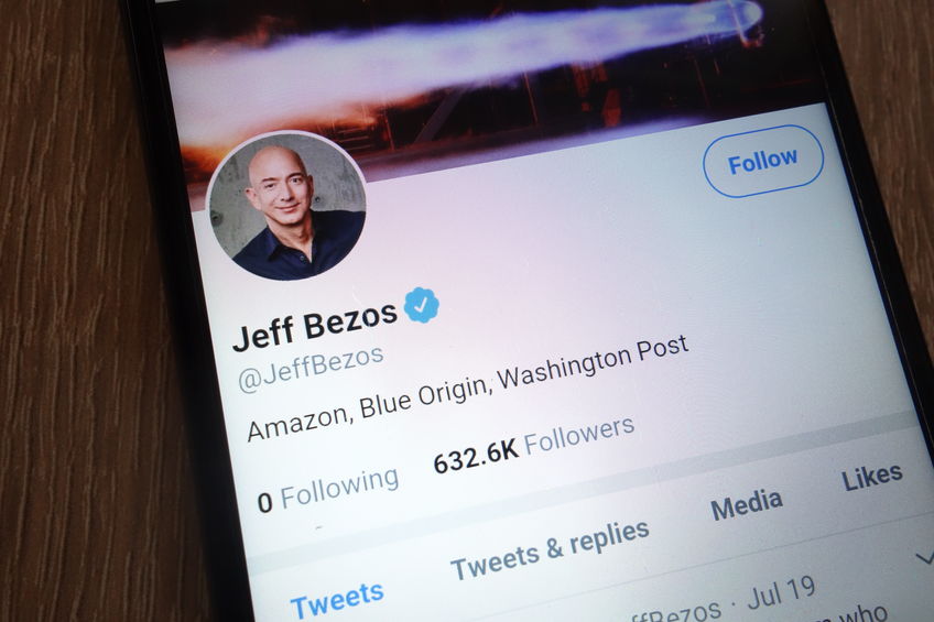 Jeff Bezos' twitter profile