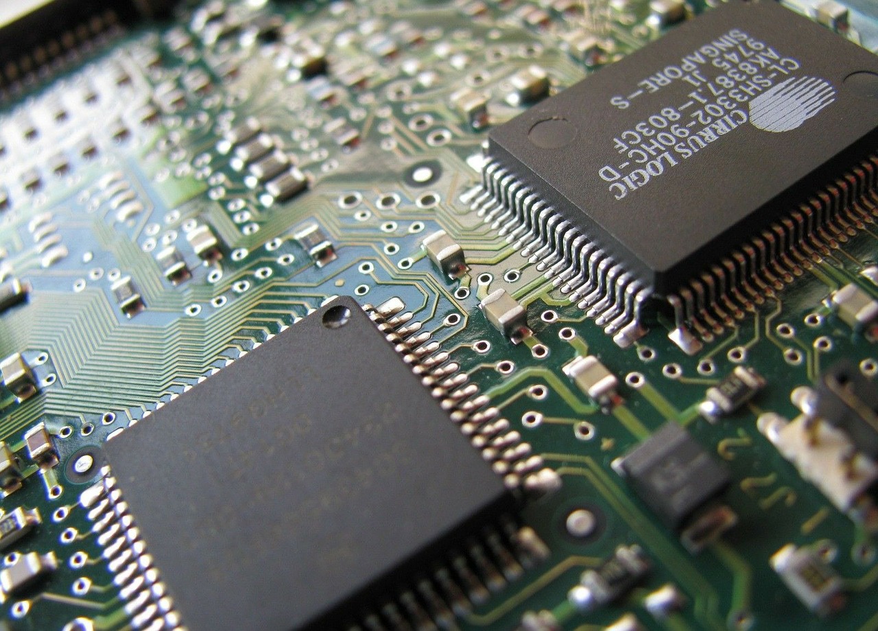 A computer chip.