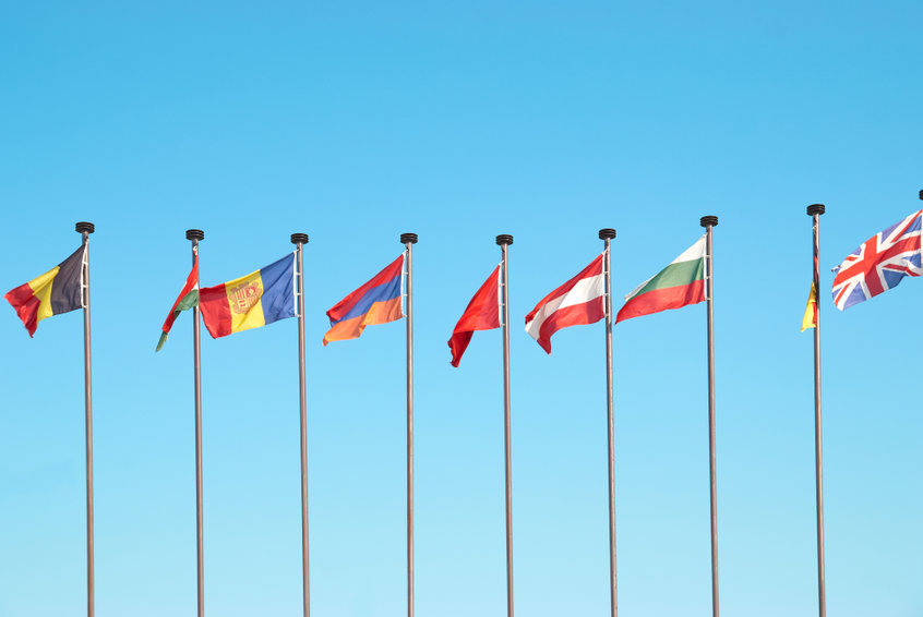 Image of european country flags