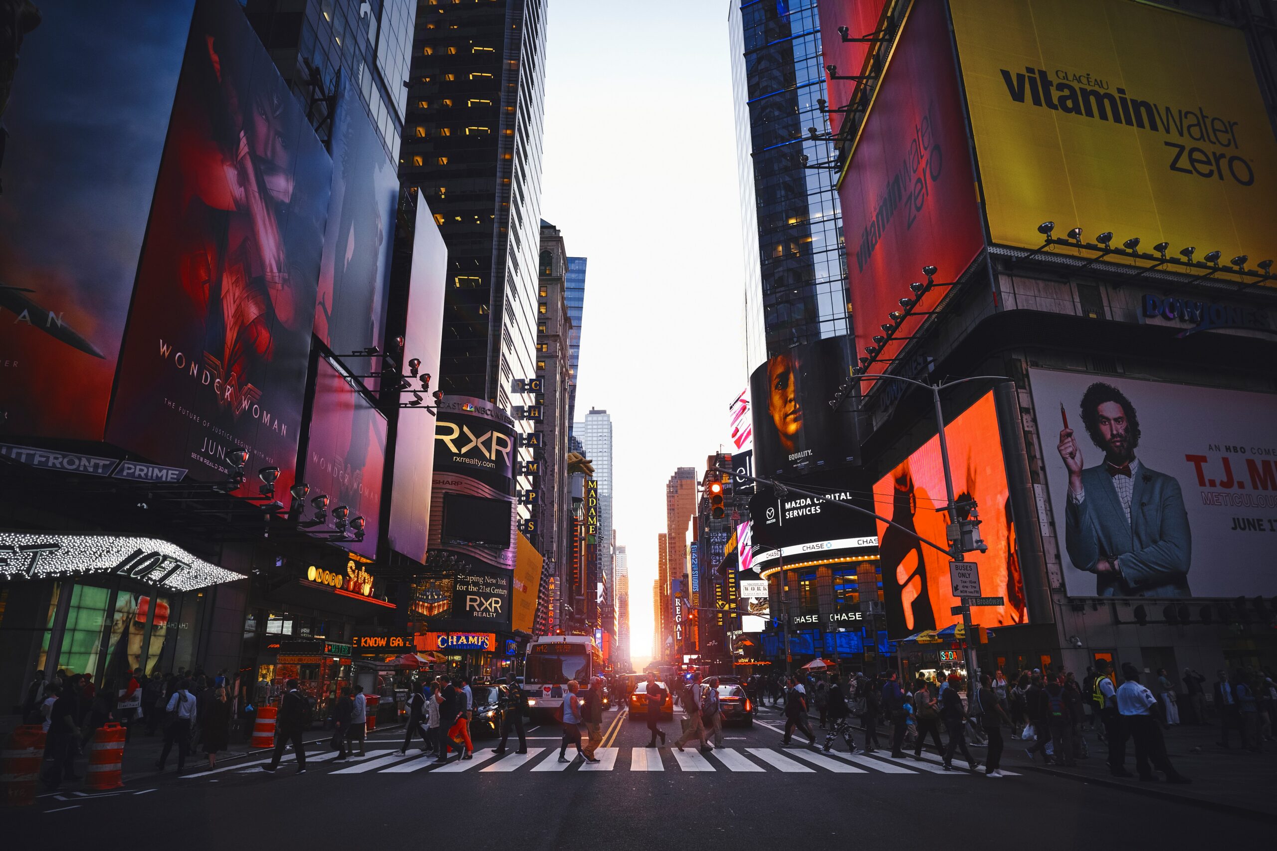 Image of Time Square, representing how urban areas are often most affected by inflation