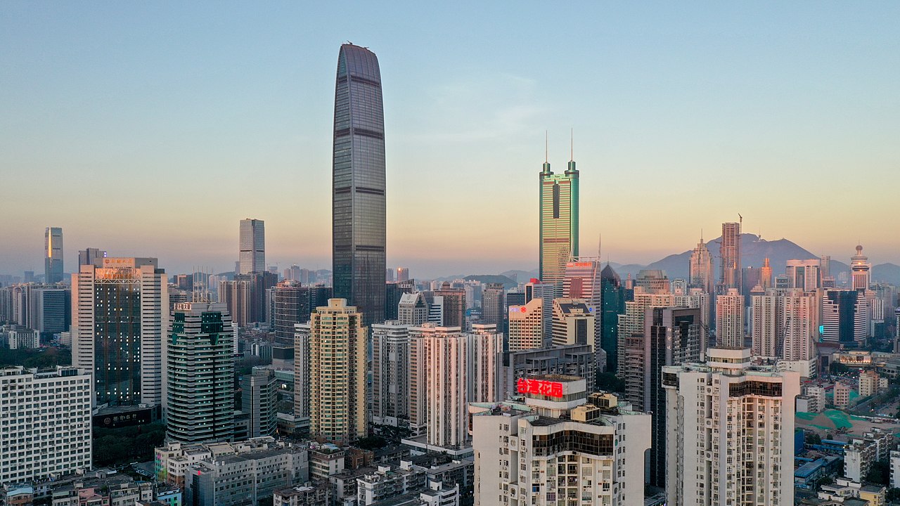 Image of Shenzhen skyline, where Evergrande's headquarters reside