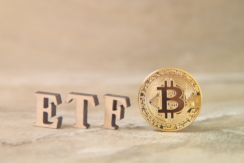 Image of ETF letters and bitcoin