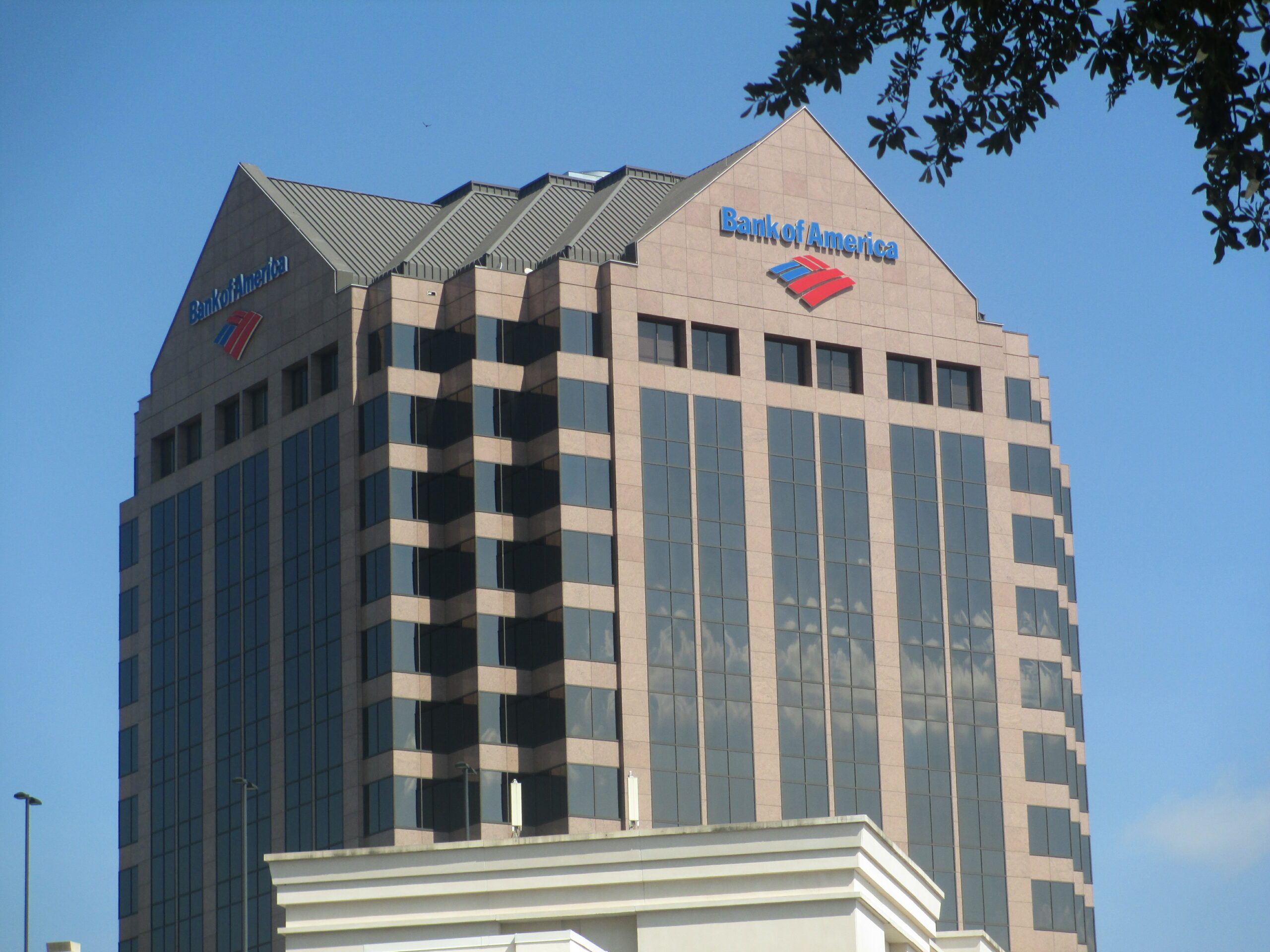 Large BoA building.