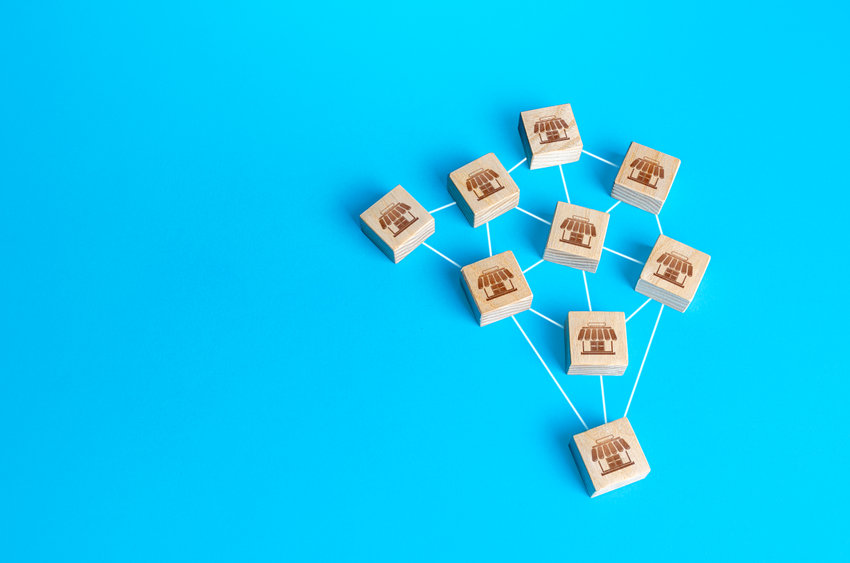 Image of connected blocks