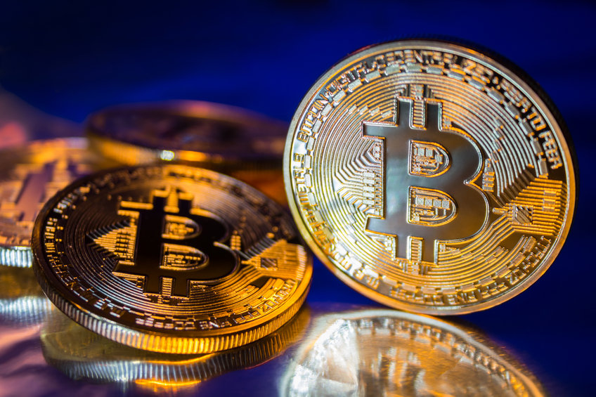 Image of some Bitcoins