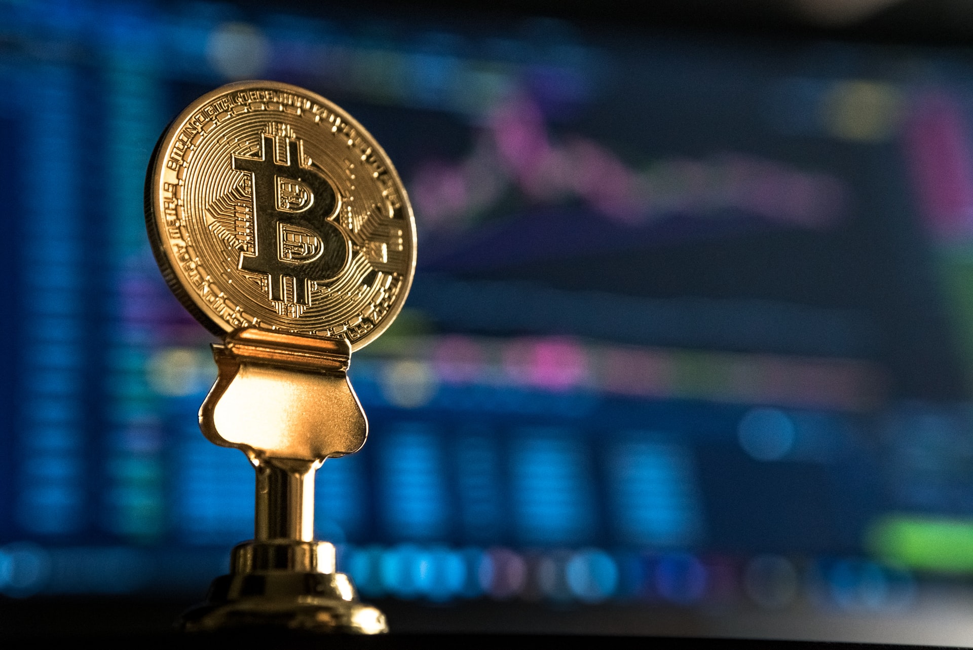 Image of a Bitcoin coin.