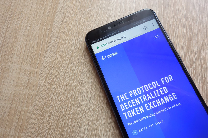 Image of Loopring on a phone