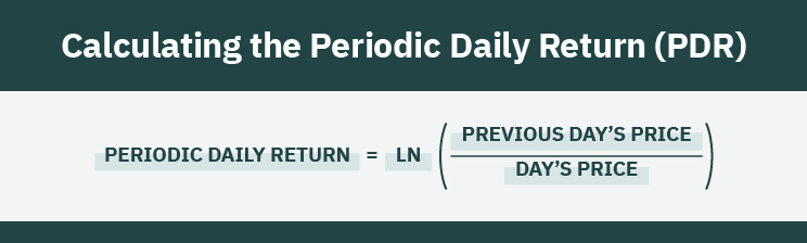 Calculating the Periodic Daily Return (PDR)