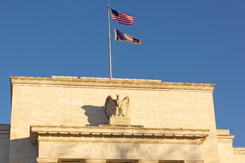 United states federal reserve headquarters in washington dc, usa
