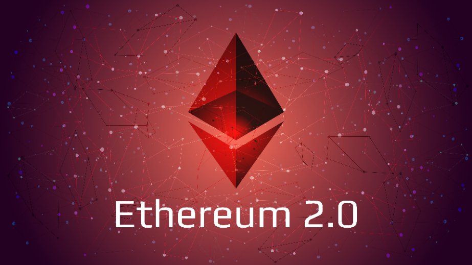 cryptocurrency coin symbol on abstract polygonal red background