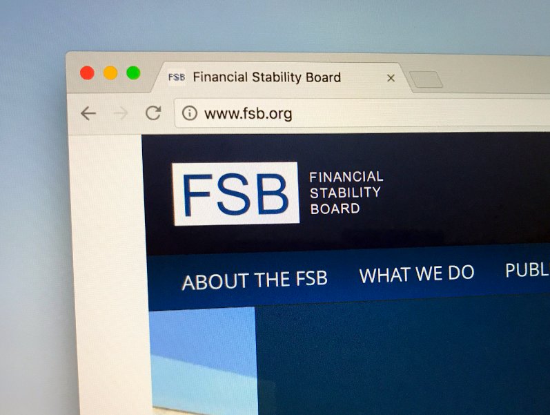 Website of The Financial Stability Board or FSB, an international body that monitors and makes recommendations about the global financial system