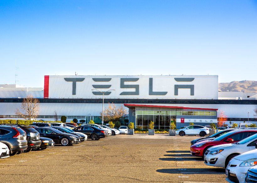 Tesla factory plant, an American electric vehicle and clean energy company based in Palo Alto