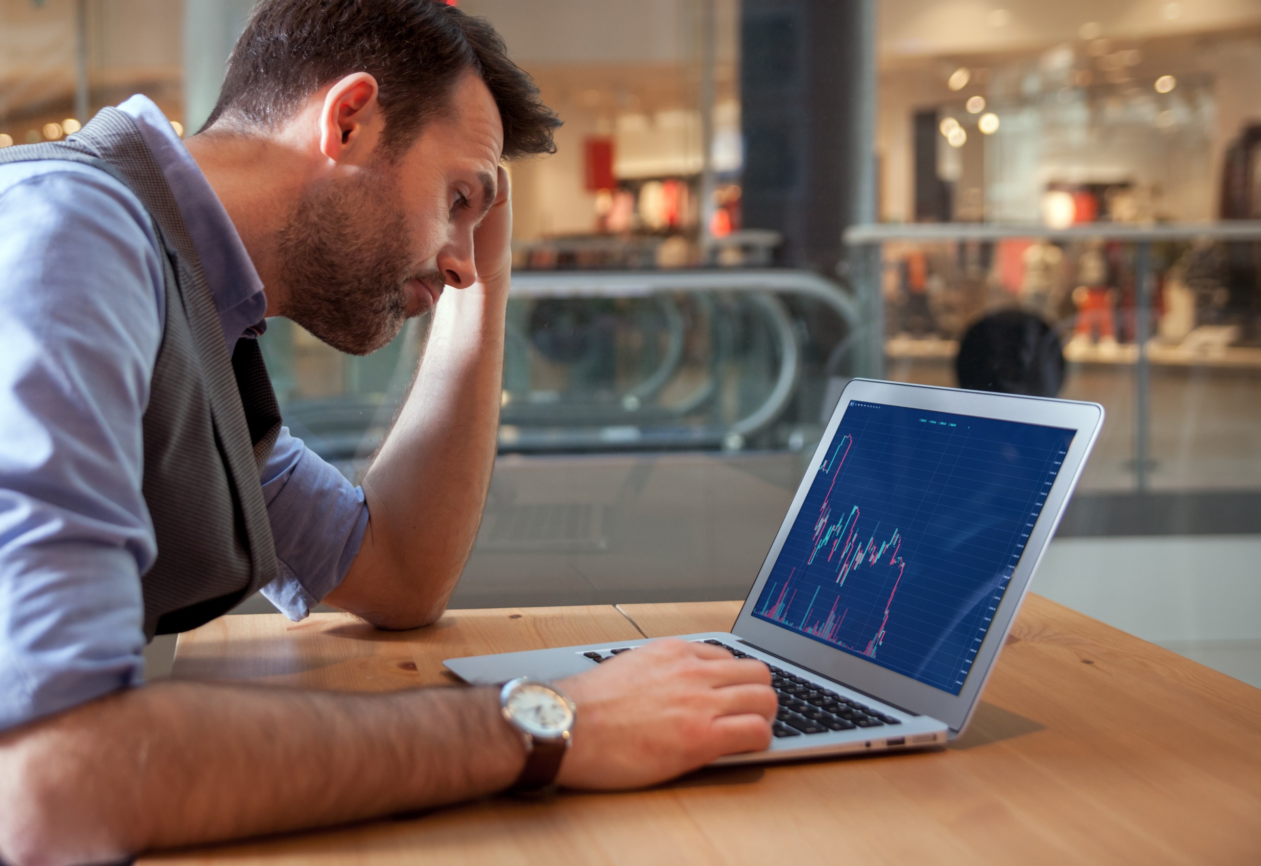 A rather distressed investor.