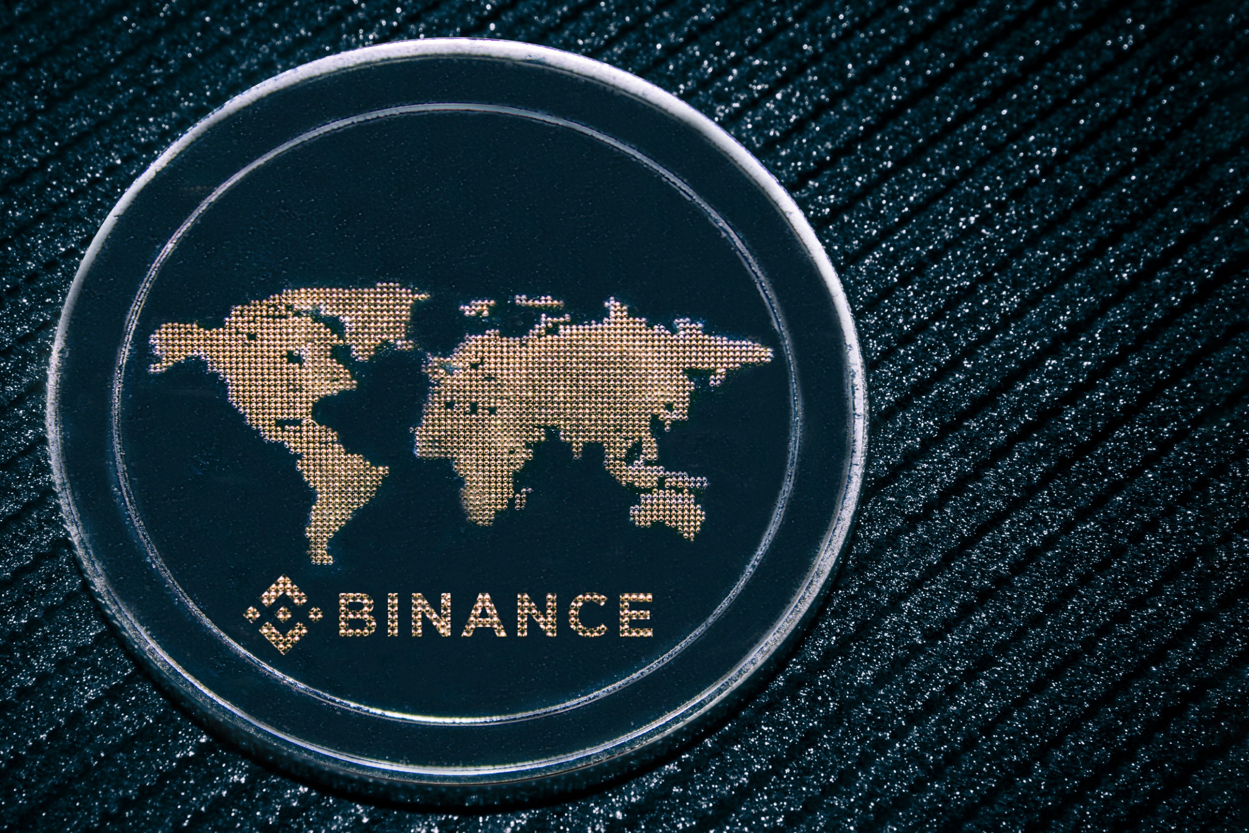 Binance in an official seal style.