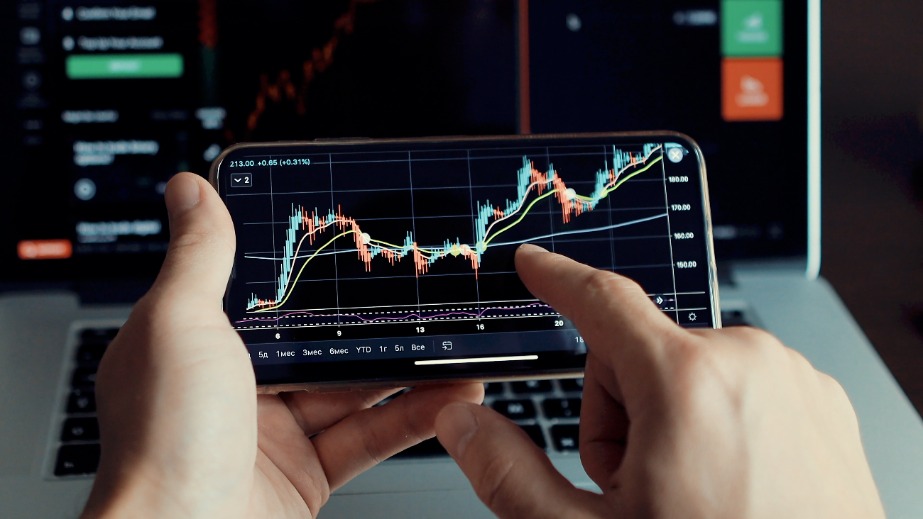 investment stockbroker stock market analysis data graph with price rates