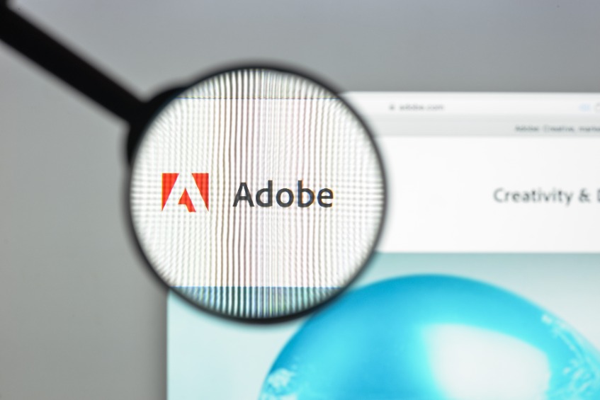 Adobe website homepage