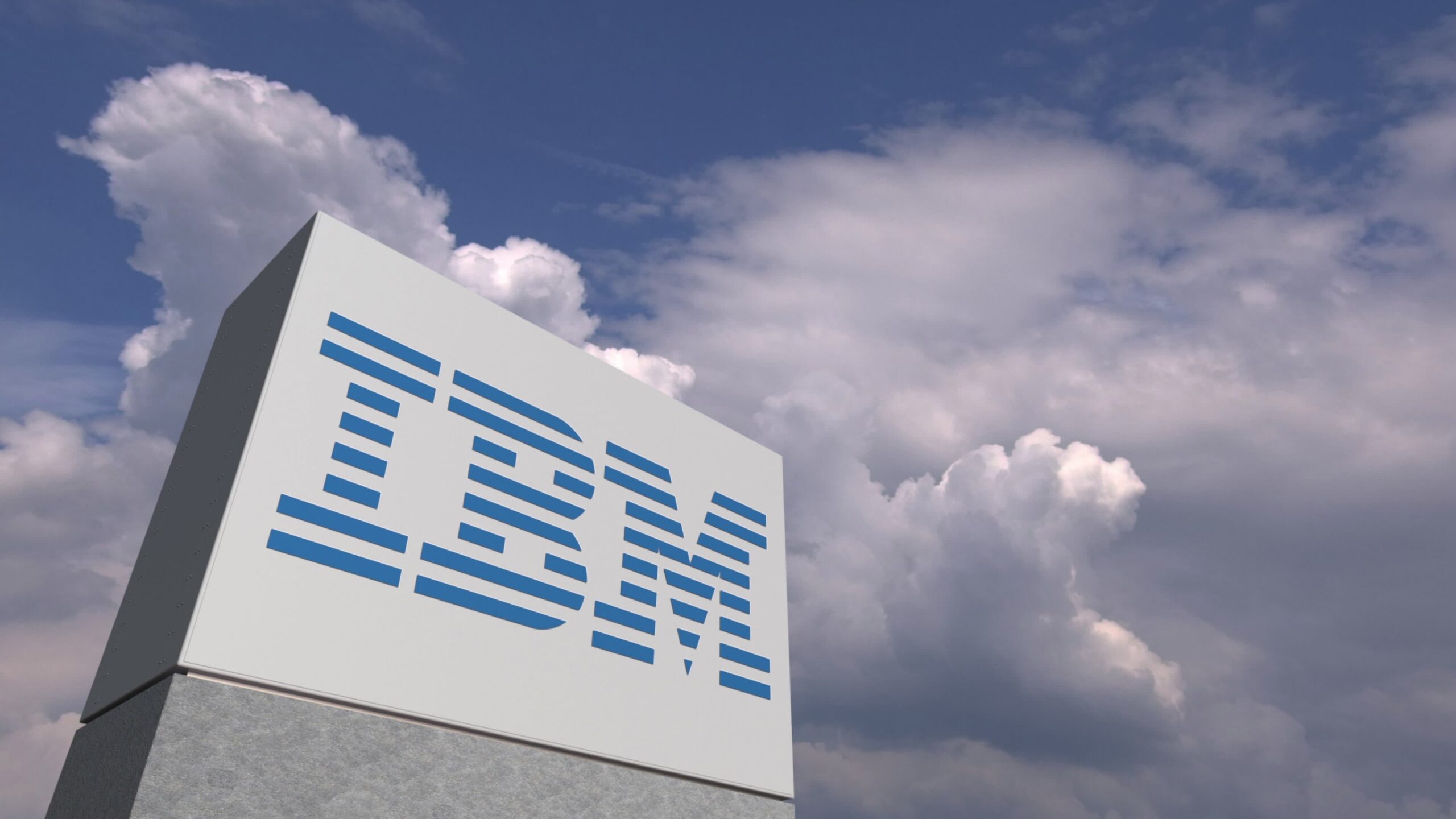 "IBM" in front of the sky