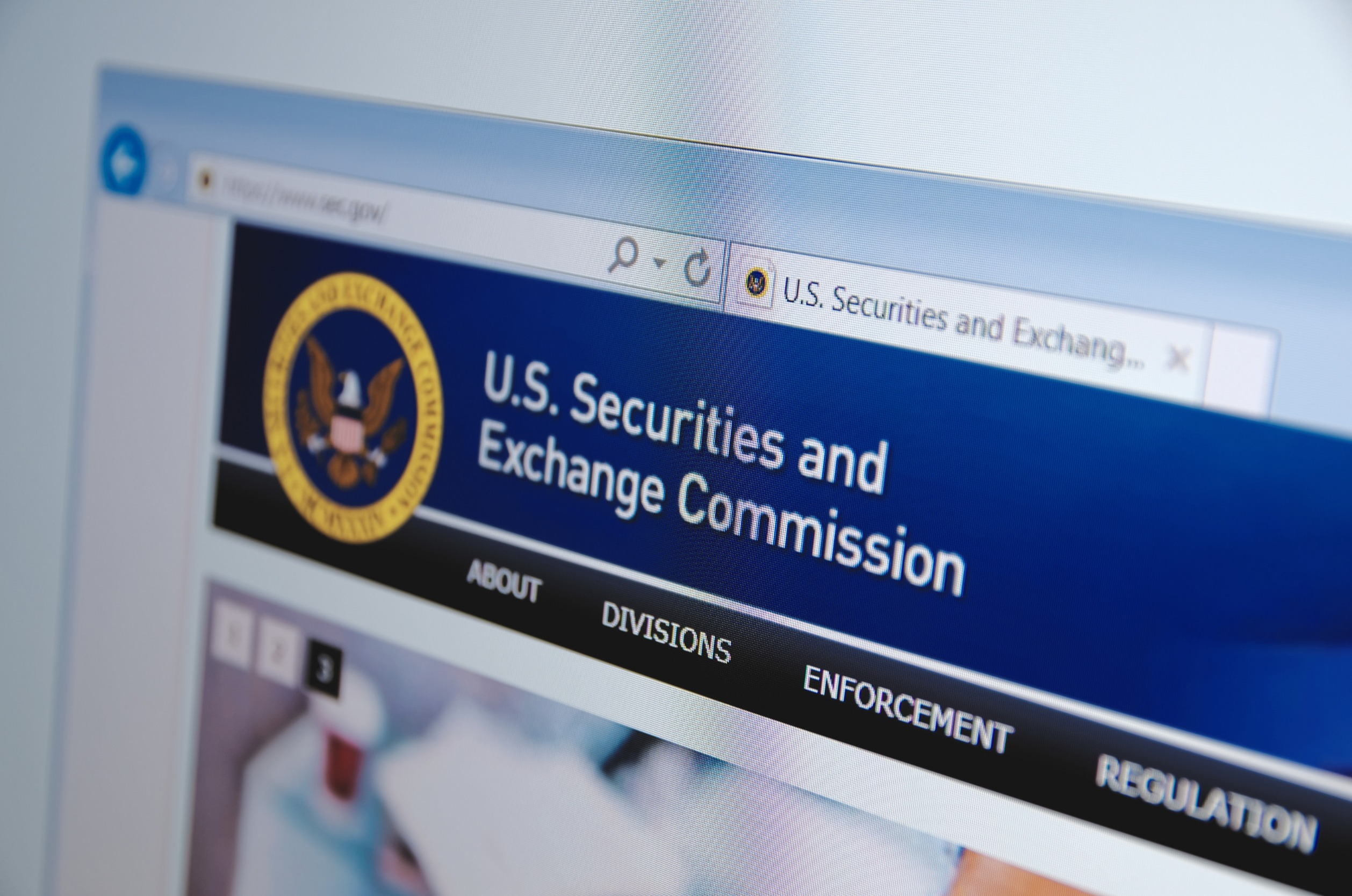 SEC homepage