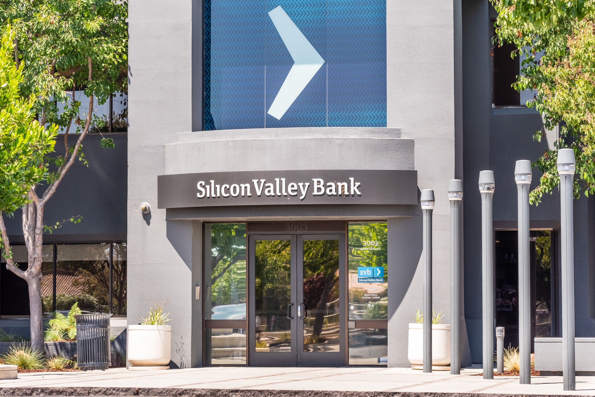 Silicon Valley Bank headquarters and branch; Silicon Valley Bank, a subsidiary of SVB Financial Group, is a U.S.-based high-tech commercial bank