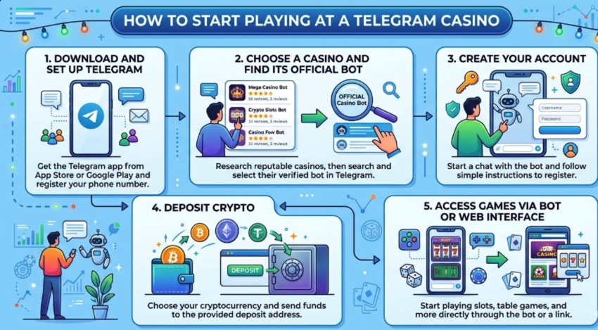 How to play at a telegram casino