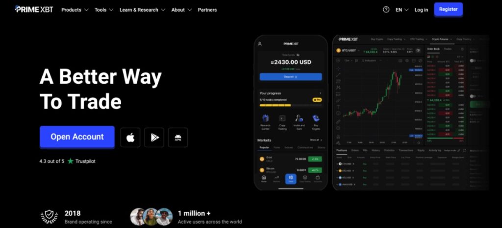 primexbt homepage
