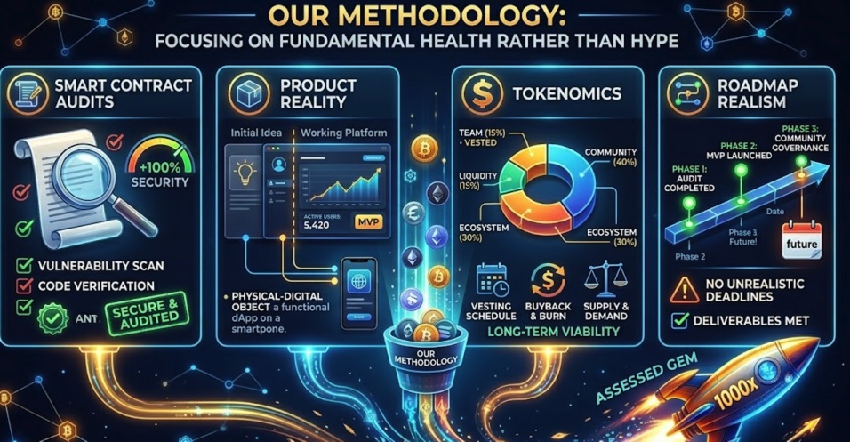 our methodology to find 1000x crypto