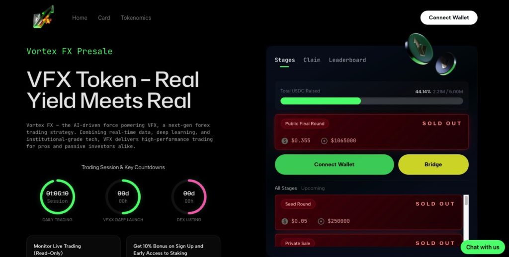 vortex fx RWA 1000x crypto project