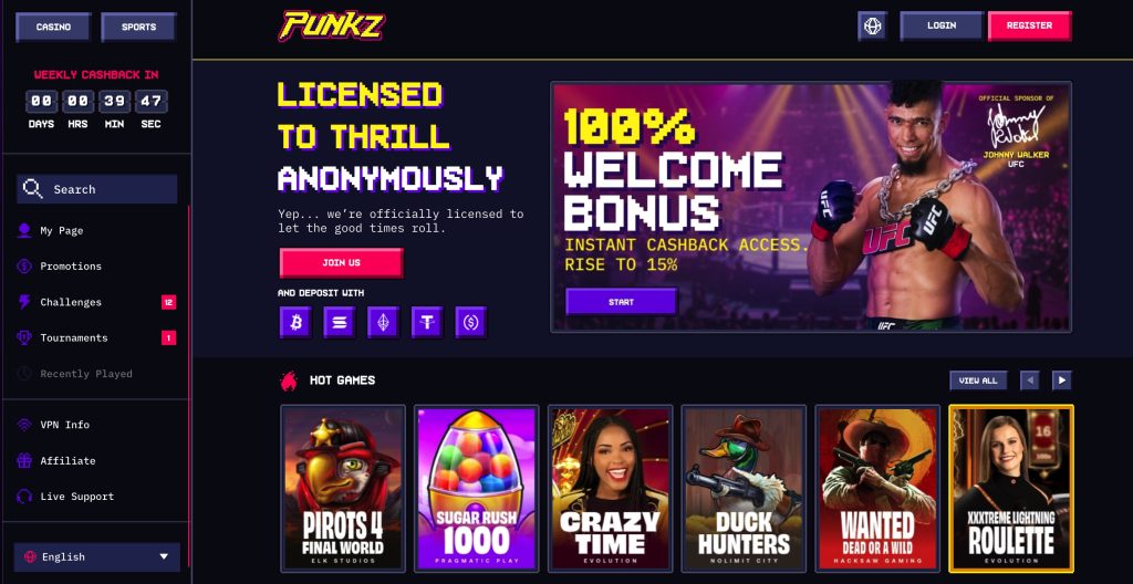 Punkz is a BC Game Alternative